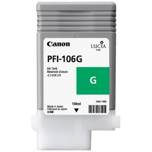 Картридж струйный Canon PFI-106G зеленый 130 мл для imagePROGRAF iPF6400, iPF6450 (6628B001)