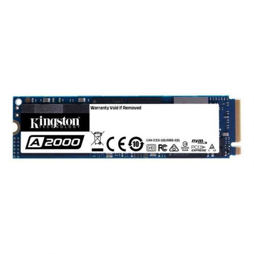 Твердотельный накопитель SSD Kingston 500GB A2000 M.2 2280 NVMe R/W 2200/2000MB/s IOPs 180 000/200 000, 350TBW (SA2000M8/500G)