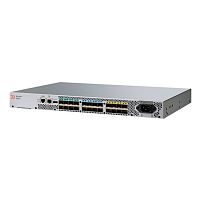 Brocade G610S 24-port FC Switch, 24-port licensed, incl 24x 16Gb SWL SFP+, Enterprise Bundle Lic (ISL Trunking, Fabric Vision, Extended Fabric), including 24x FC 16Gb SWL SFPs transceivers, 1 PS, Rail Kit, 1Yr (BR-G610-24-16G)