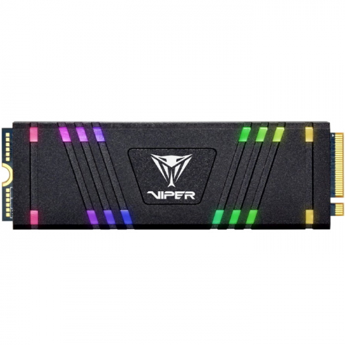Твердотельный накопитель Patriot Viper Gaming VPR100 RGB SSD M.2 2280 PCI-E x4 512GB 3D TLC 3300/2100MB/s IOPS 700K/400K MTBF 2M (VPR100-512GM28H)