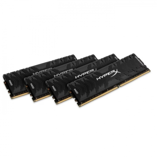 Модуль памяти Kingston DDR4 DIMM 64GB (4x16GB) 2666MHz PC4-21300 288-pin CL13 1.35V XMP HyperX Predator (HX426C13PB3K4/64)