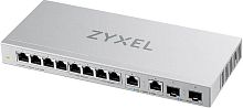 Коммутатор Zyxel XGS1010-12, 8xGE, 2x1/ 2,5GE, 2xSFP+, настольный, бесшумный (XGS1010-12-ZZ0102F)