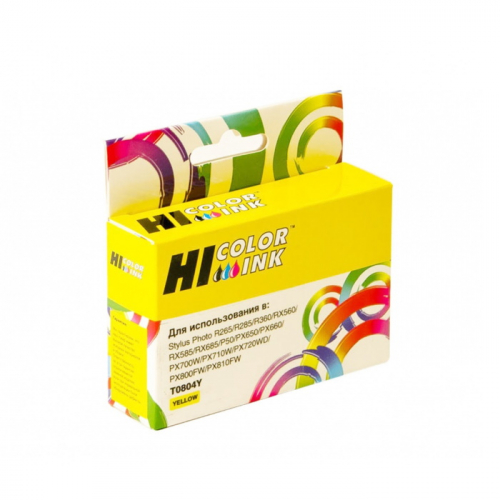 Картридж Hi-Black HB-T0804 желтый для Epson Stylus Photo P50/ PX660/ 700W/ 800FW/ R265 (15012218130)