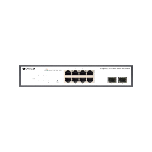 Коммутатор/ Unmanaged Switch 8x1000Base-T PoE, 2x1000Base-X SFP, PoE Budget 120W, 19