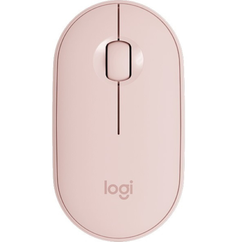 Мышь LOGITECH M350 Pebble розовая беспроводная Bluetooth, USB, 3 кн., 1000 dpi, 1 x AA, (910-005575)
