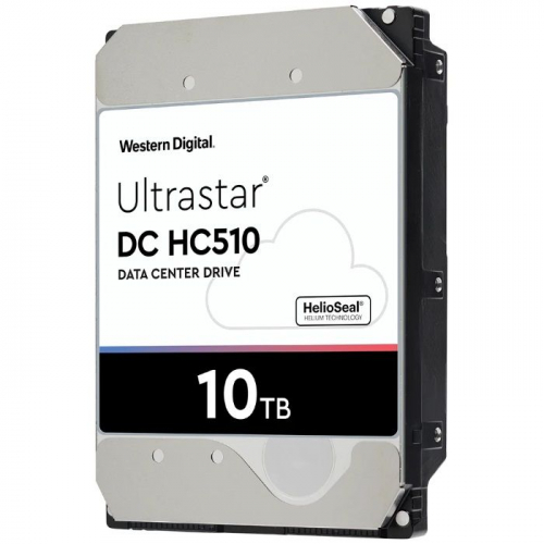 Жесткий диск ПК Western Digital 10Tb SATA-III 0F27606 HUH721010ALE604 Ultrastar DC HC510 (7200rpm) 256Mb 3.5