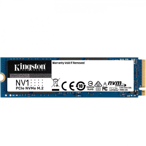 Твердотельный накопитель SSD 2TB Kingston NV1 M.2 2280 NVMe R/W 2100/1700MB/s 480TBW (SNVS/2000G)