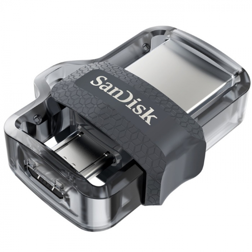 Флеш накопитель 32GB SanDisk Ultra Dual Drive m3.0 USB Type-A / Micro-USB 3.2 Gen 1 (SDDD3-032G-G46)