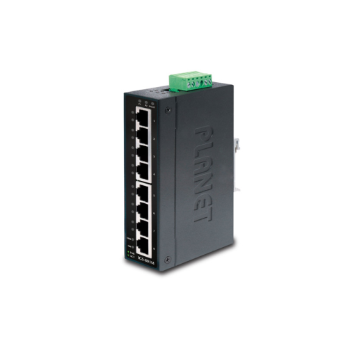 коммутатор/ PLANET IP30 Slim type 8-Port Industrial Manageable Gigabit Ethernet Switch (-40 to 75 degree C) (IGS-801M)