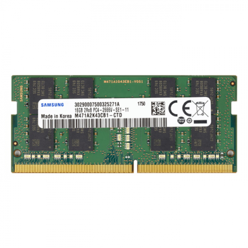 Модуль памяти Samsung SODIMM DDR4 16GB 2Rx8 2666MHz PC4 21300 260-pin CL19 1.2V DR (M471A2K43CB1-CTD)