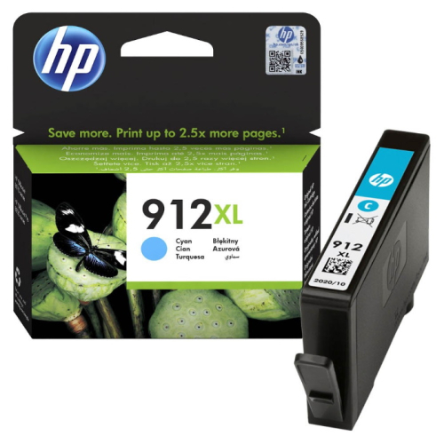 Картридж HP 912XL увеличенной емкости голубой / 825 страниц (3YL81AE) фото 2