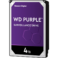 Жесткий диск Western Digital Purple WD40PURX 4TB 3.5" IntelliPower 64MB SATA-III DV для систем видеонаблюдения