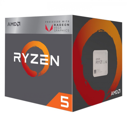 Процессор CPU AMD Socket AM4 Ryzen 5 2400G (3.90GHz/6Mb) RX Vega 11 tray Box (YD2400C5FBBOX)