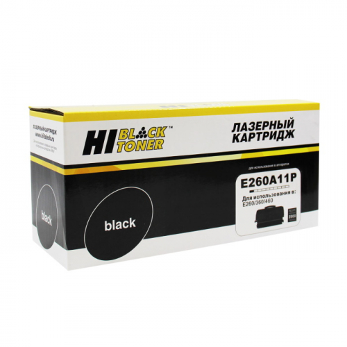 Тонер-картридж Hi-Black HB-E260A11P черный 3500 страниц для Lexmark E260/E360/E460 (984271030)