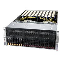 "SYS-420GP-TNR 4U, 10x Dual Slot GPU, 2xLGA4189 (up to 270W), 32xDDR4(3200), 16x2.5" SAS/ SATA," "8x2.5" SAS/ SATA/ NVME, 10xPCIE x16 (for GPU), 1xPCIE x16, 1xAIOM (OCP 3), 2x1000Base-T, 4x2000W" (SYS-420GP-TNR_)