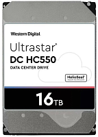 Western Digital Ultrastar DC HС550 HDD 3.5" SATA 16Тb, 7200rpm, 512MB buffer, 512e (WUH721816ALE6L4) (0F38466)