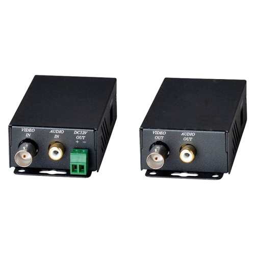 Комплект/ SC&T CHB001HM Комплект (передатчик CHB001HMT+ приемник CHB001HMR), для передачи Composite Video и аудио сигнала по одному коаксиальному кабелю до 400м.