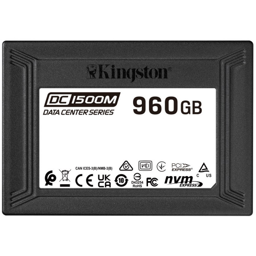 Твердотельный накопитель Kingston DC1500M 960 Гб U.2 PCIe SSD (SEDC1500M/ 960G) (SEDC1500M/960G)