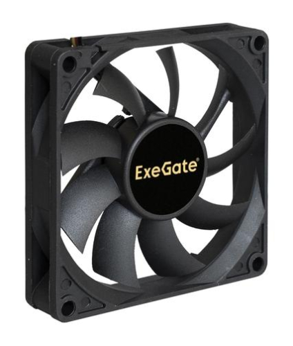 Exegate EX288923RUS Вентилятор ExeGate ExtraSilent ES08015B3P (80x80x15 мм, 2-Ball (двойной шарикоподшипник), 3pin, 1600RPM, 22dBA) фото 3