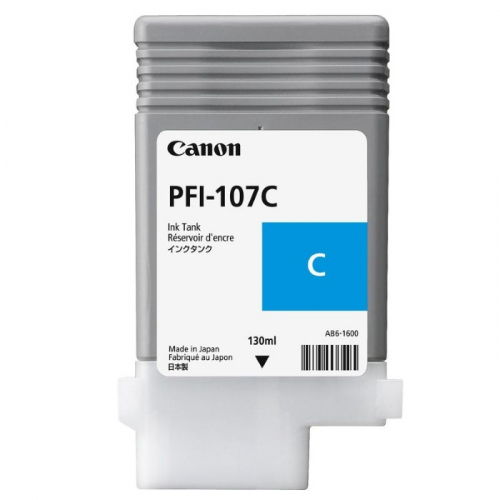Картридж CANON PFI-107C, голубой, 130мл., для iPF680/ 685/ 780/ 785 (6706B001)