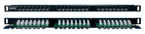 Hyperline PPHD-19-24-8P8C-C5E-110D Патч-панель высокой плотности 19
