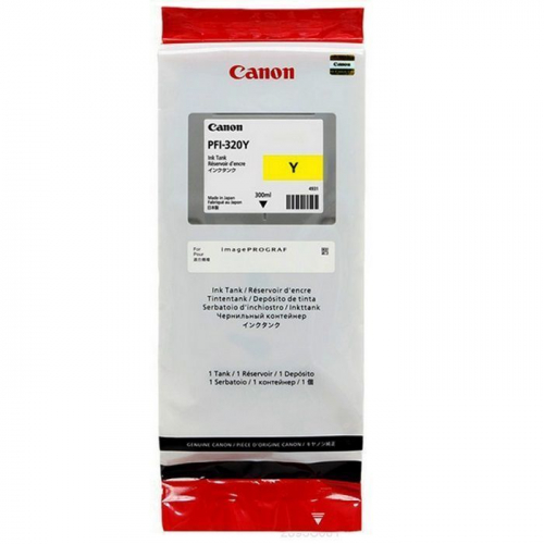 Картридж CANON PFI-320Y, желтый, 300 мл, для imagePROGRAF TM-200,imagePROGRAF TM-205 (2893C001)