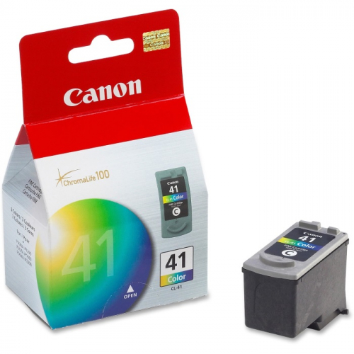 Картридж струйный Canon CL-41, многоцветный, 312 страниц, для MP450/ 150/ 170/ iP6220D/ 6210D/ 2200/ 1600 (0617B025)