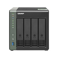 Сетевое хранилище без дисков/ SMB QNAP TS-431KX-2G NAS 4 HDD trays. Alpine AL214, 4-core, 1.7GHz, 2 GB DDR3 (1 x 2 GB) up to 8 GB (1 x 8 GB), 1x10 GbE SFP+, 2x1GB Ethernet, USB 3.2x3