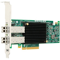 DELL Emulex LPe31002 Dual Port 16GbE Fibre Channel HBA, PCIe Full Height, Customer Kit, V2 (including FC16 trancievers) (540-BDHR)