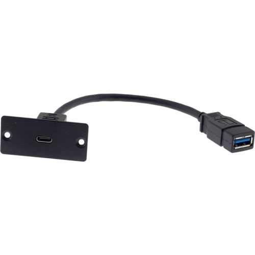 Модуль-переходник USB розетка C-розетка A; цвет черный/ WU-CA(B) [80-00026499]