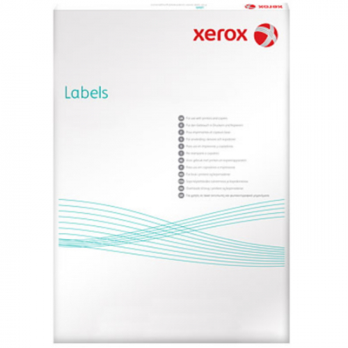 Бумага самоклеящаяся XEROX Labels Laser/ Copier, матовая, A4, 1 наклейка, 100 л. прямоугольные края (003R97400)
