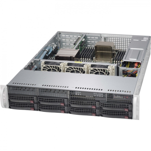 Серверная платформа Supermicro SuperChassis 825TQ-R740LPB/ noMB (E-ATX, ATX)/ noHDD (up 8 LFF)/ 2x 740W Platinum/ Backplane 8x SATA/ SAS (CSE-825TQ-R740LPB) фото 2
