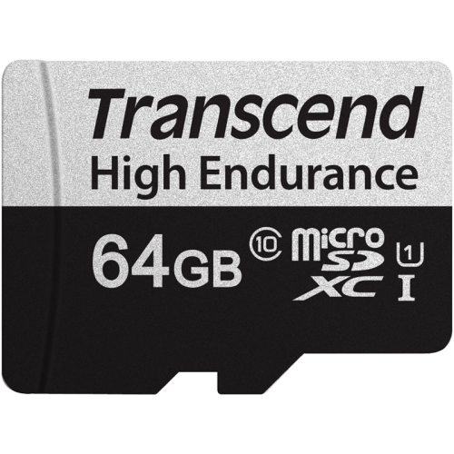 Transcend 64GB microSDXC Class 10 UHS-I U1, R100, W45MB/s without SD adapter (TS64GUSD350V)