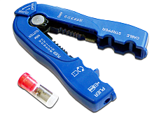 Инструмент для снятия изоляции 0.8 – 2.6 мм (10 – 20 AWG), синий (LAN-STR-0.8-2.6)