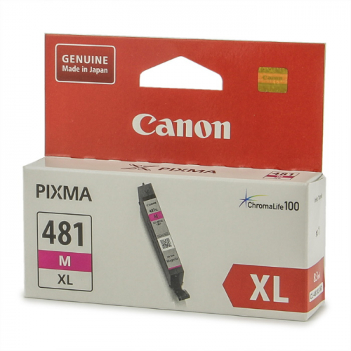 Картридж струйный Canon CLI-481XL M пурпурный 474 страницы для Pixma TR8540,TS6140, TS8140,TS9140 (2045C001)