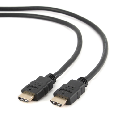 Кабель HDMI Gembird/ Cablexpert CC-HDMI4-6, 1.8м, v1.4, 19M/ 19M, черный, позол.разъемы, экран, пакет