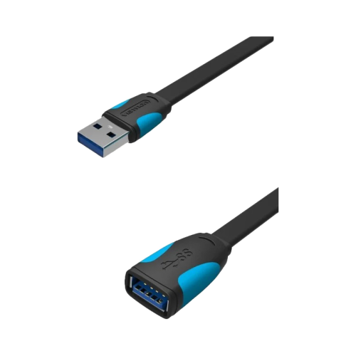 Кабель-удлинитель Vention USB 3.0 AM/ AF - 0.5м плоский (VAS-A13-B050)