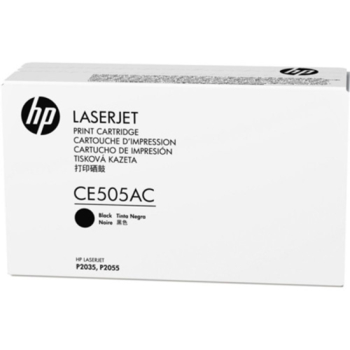 Картридж HP 05A, черный / 2300 страниц для LJ P2035/ 2055 (белая упаковка) (CE505AC)