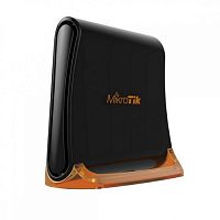 Маршрутизатор MikroTik hAP mini, QCA9533 650MHz CPU, 32MB RAM, 3xLAN, built-in 2.4Ghz 802.11b/ g/ n 2x2 two chain wireless with integrated antennas, RouterOS L4, tower case, PSU (RB931-2ND)