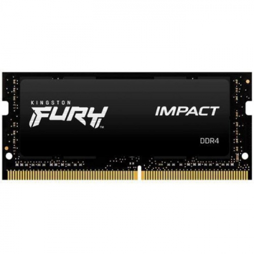 Модуль памяти Kingston FURY Impact DDR4 16GB 2933MHz CL17 SODIMM 260-pin 1Rx8 1.2V (KF429S17IB/16)