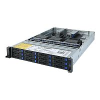R282-Z93 2U, 2x Epyc 7002/ 7003 (up to 240W), 32x DIMM DDR4, 12x 3.5" SAS/ SATA, 2x 1Gb/ s (Intel I350-AM2), 5x PCIE Gen 4 x16 (support 3x double slot GPU), 1x OCP 3.0 x16, 1x OCP 2.0 x8, 1x M.2 Gen4, AST2500, 2x 2000W (191245) (6NR282Z93MR-00-A00)