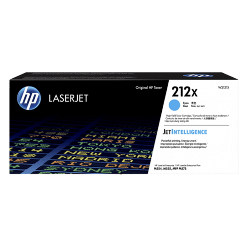 Картридж HP LaserJet 212X увеличенной емкости голубой, 10 тыс. стр. (W2121X)