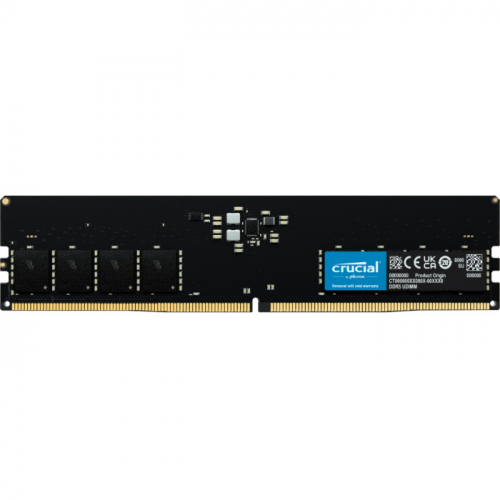 Модуль памяти Crucial 32GB DDR5 4800MHz PC5-38400 UDIMM ECC CL40 16Gbit 1.1V (CT32G48C40U5)
