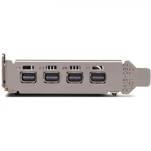 Видеокарта PNY, PCI-E, Quadro P1000, 4GB, GDDR5, 128 bit, 4x mDP, Low profile, DVI adapter, Bulk (VCQP1000BLK-5) фото 3