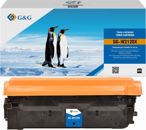 Картридж лазерный G&G 212X GG-W2120X черный (10000стр.) для HP Color LJ M554/ M555/ 578 Enterprise