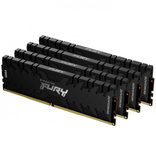 Модуль памяти Kingston FURY Renegade Black DDR4 32GB 3600MHz CL16 DIMM 1RX8 1.35V 288-pin 8Gbit (Kit of 4) (KF436C16RBK4/ 32) (KF436C16RBK4/32)