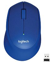 Эскиз Мышь беспроводная Logitech M330 Silent Plus Blue, 910-004925