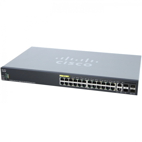 Коммутатор Cisco SG350X-24MP 24x RJ-45 (SG350X-24MP-K9-EU)