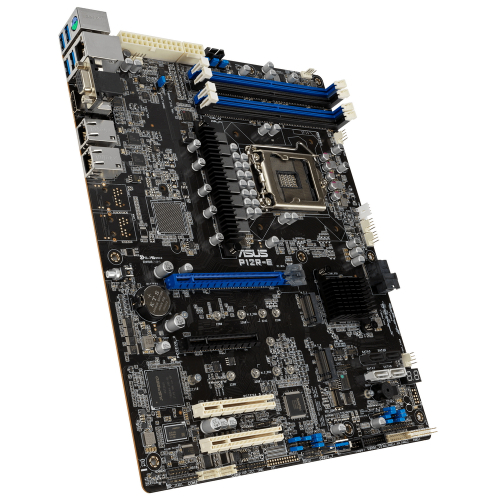 Asus P12R-E ATX {LGA 1200, 4x DDR4 DIMM (to 128GB ECC UDIMM), 6x USB 3.0 (4 rear), 8x SATA (4 in MiniSAS HD), 1x PCIE x16/ x8, 1x PCIE x8, 1x PCIE x4, 2xM.2 22110, LAN 2x 1Gb, Video AST2600} (90SB0A90-M0UAY0)