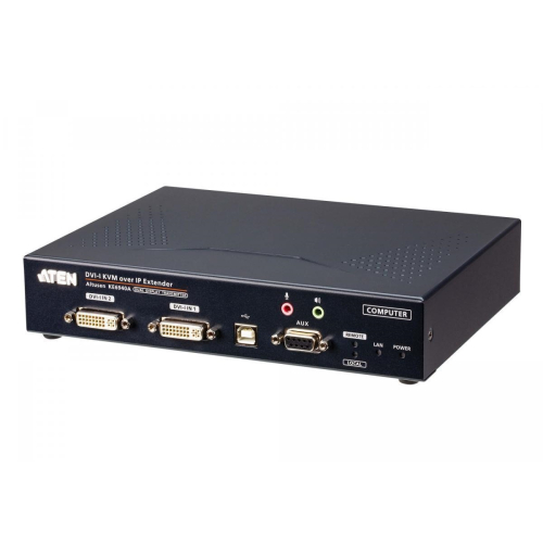 Передатчик ATEN DVI-I Dual Display KVM over IP transmitter (Ethernet + Optical) (KE6940AT-AX-G)